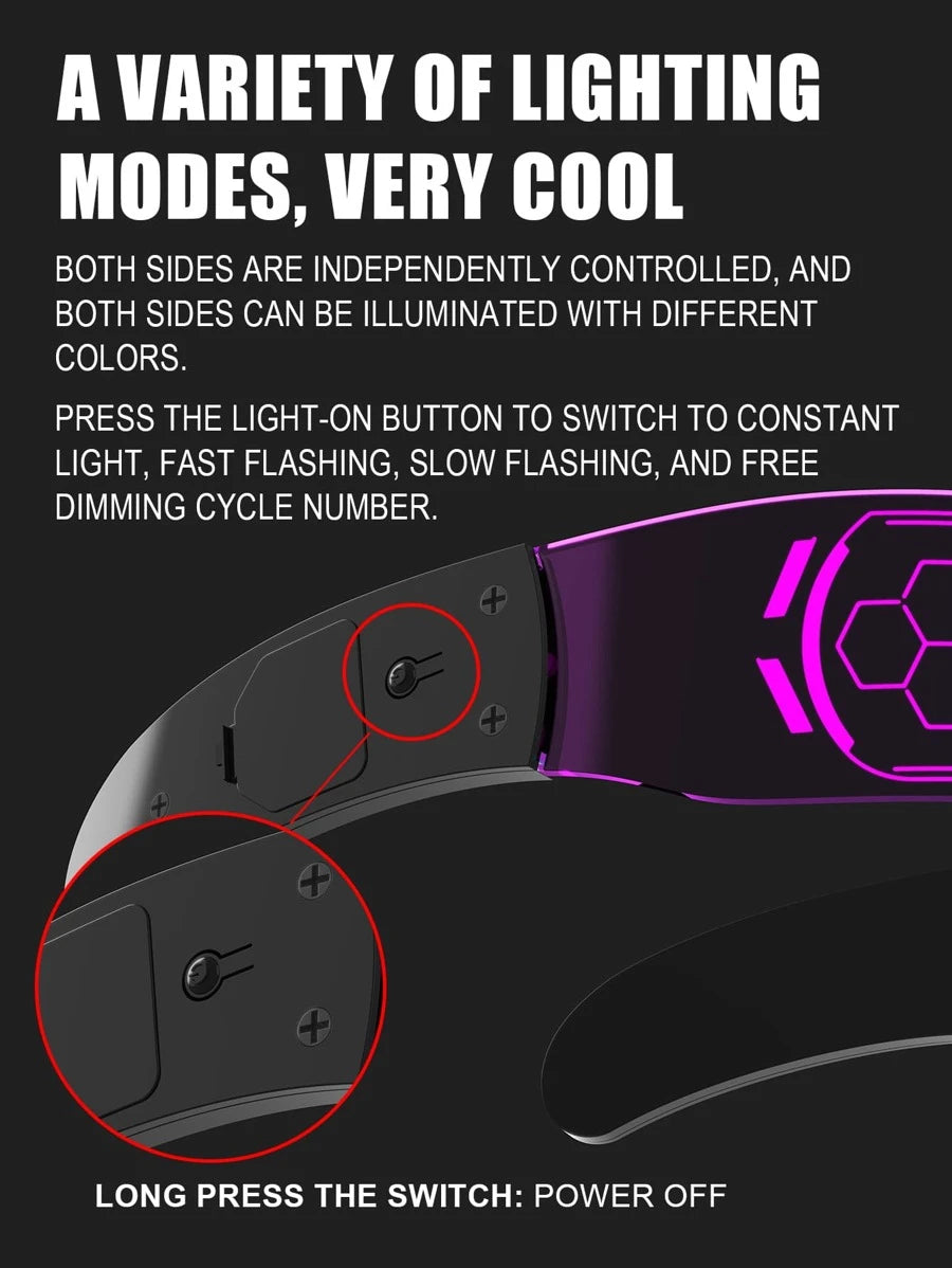 Cyberpunk LED Glasses - 7 Colours